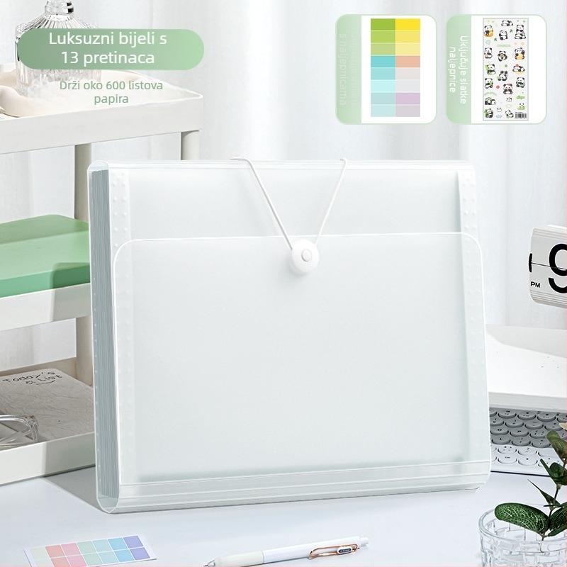 Deli 5238 Plastični organizator za foldere s 13 džepova