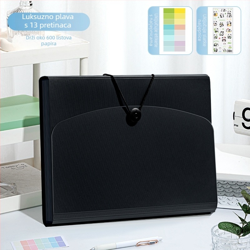 Deli 5238 Plastični organizator za foldere s 13 džepova