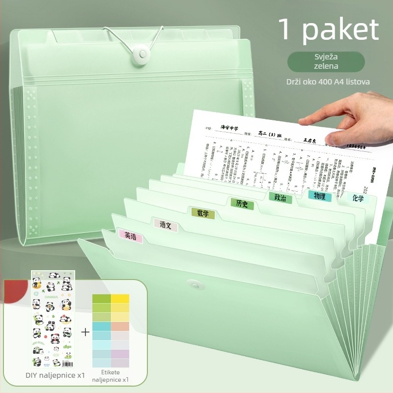 Deli 5238 Plastični organizator za foldere s 13 džepova