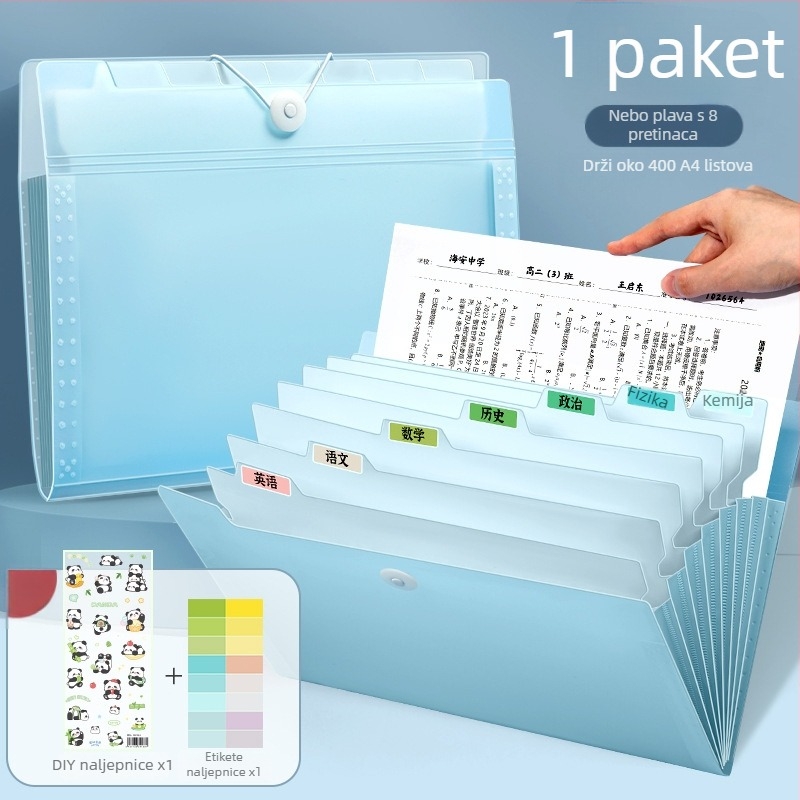 Deli 5238 Plastični organizator za foldere s 13 džepova