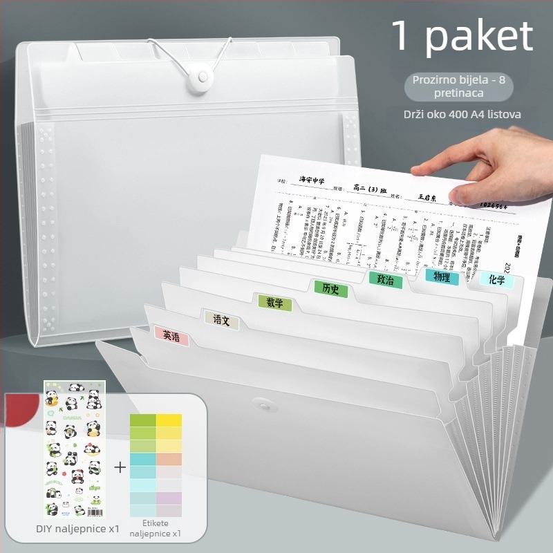 Deli 5238 Plastični organizator za foldere s 13 džepova