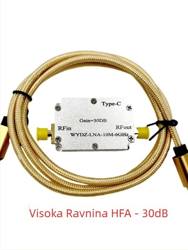 RF pojačalo s visokom ravnotežom odziva, raspon 10 MHz–6 GHz, dobitak 10/20/30/40 dB, za prijenos ili primanje signala
