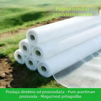 Polietilenska mreža protiv insekata za staklenik (Materijal: polietilen; Veličina mreže: 14–120 mesh; Promjer žice: 10–20; Šifra proizvoda: 001; Radni vijek: 3–5 godina)