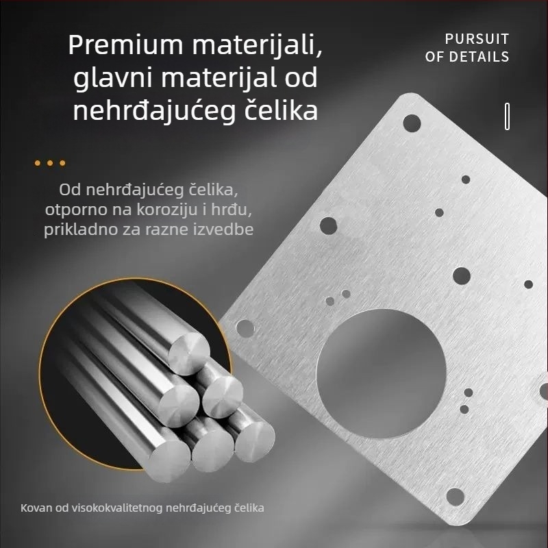 Popravna pločica za šarke vrata ormarića, nehrđajući čelik, Beautiful horse, za vrata ormarića, novi kineski stil