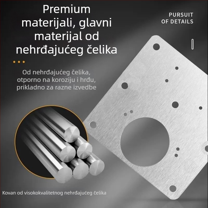 Popravna pločica za šarke vrata ormarića, nehrđajući čelik, Beautiful horse, za vrata ormarića, novi kineski stil