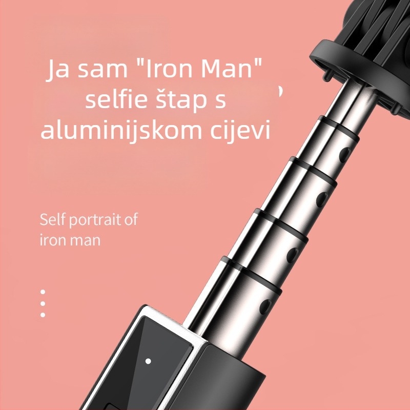 Selfiecom P40S/P40L Prijenosni Višenamjenski StatiV s GoPro Sučeljem za Horizontalno i Vertikalno Snimanje (Model: P40S/P40L; Materijali: aluminijska legura, ABS, nehrđajući čelik; Bluetooth daljinski: uključen; Prilagodba: podržana)