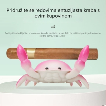 Držač za cigarete – crtani dizajn raka, smola, ručna izrada, mogućnost prilagođavanja