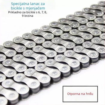 Lanac za brdski bicikl, prijenosni lanac, univerzalan za brzine 18/21/24/27