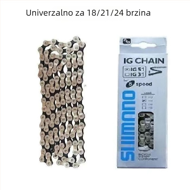 Lanac za brdski bicikl, prijenosni lanac, univerzalan za brzine 18/21/24/27