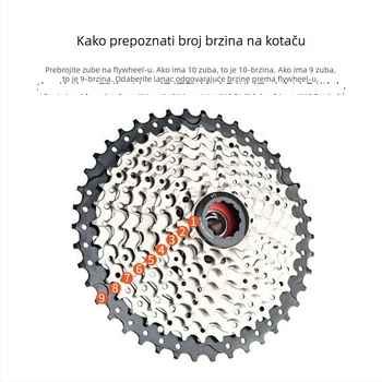 Meilong 002 lanac za MTB i cestovne bicikle, kompatibilan s 8–11 brzina, metalna konstrukcija