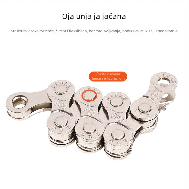 Meilong 002 lanac za MTB i cestovne bicikle, kompatibilan s 8–11 brzina, metalna konstrukcija