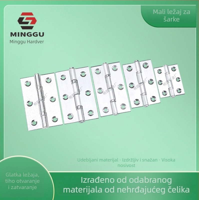 Panta od nehrđajućeg čelika, brušena završna obrada, moderni minimalistički stil, marka Qiangu/FTC, uključene samorezne vijčice