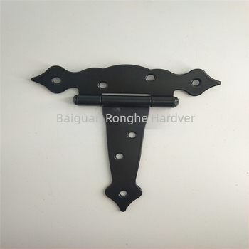 Vratne šarke, T-šarka, cvjetni uzorak, željezo, crni premaz