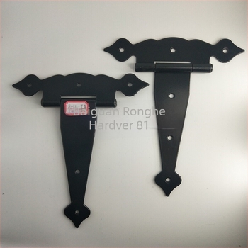 Vratne šarke, T-šarka, cvjetni uzorak, željezo, crni premaz