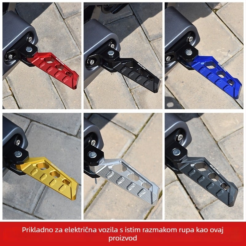 Mojielong stražnje pedale od aluminijskog legura za električne skutere — kompatibilne s Mavericks U Series, No.9 N Series, Far-reaching, Li Ling V20, GT1, F400T