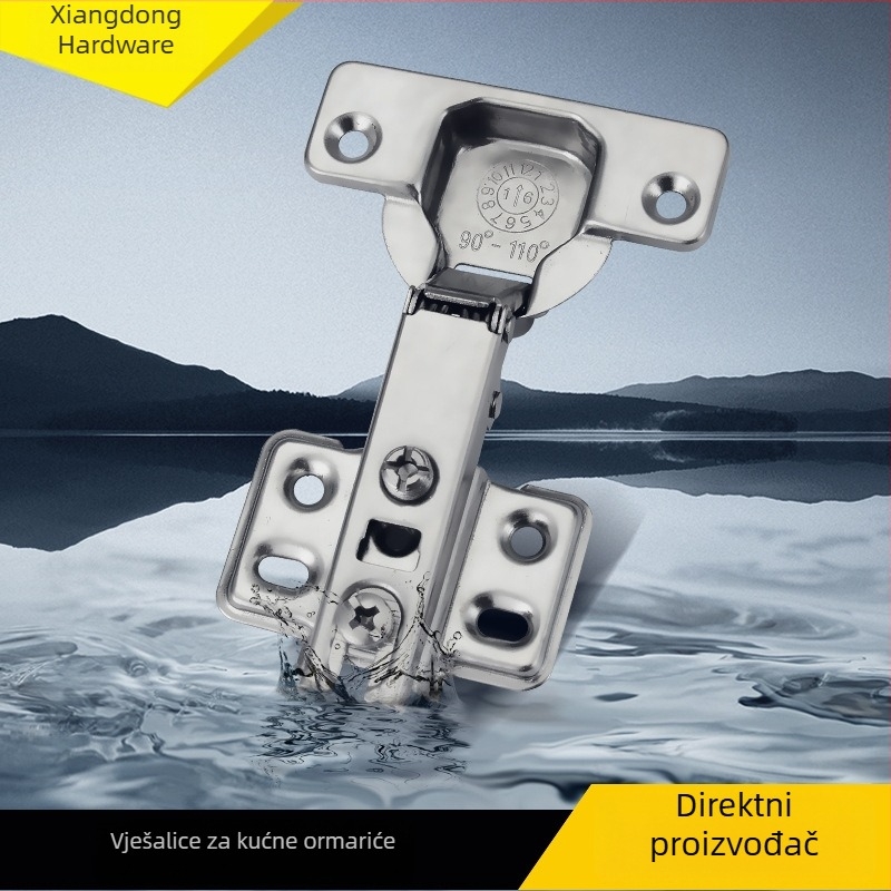 Panta 161 – Obična tanka šarka, Željezo, Niklirano, Moderni minimalistički stil za namještaj i ormare