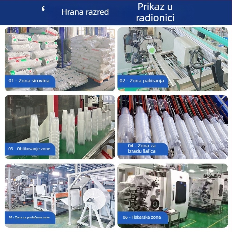 Jednokratni poklopac za šalicu čaja s mlijekom, protiv propuštanja, injekcijski oblikovan PP, okrugli, 601–700 ml, deblji