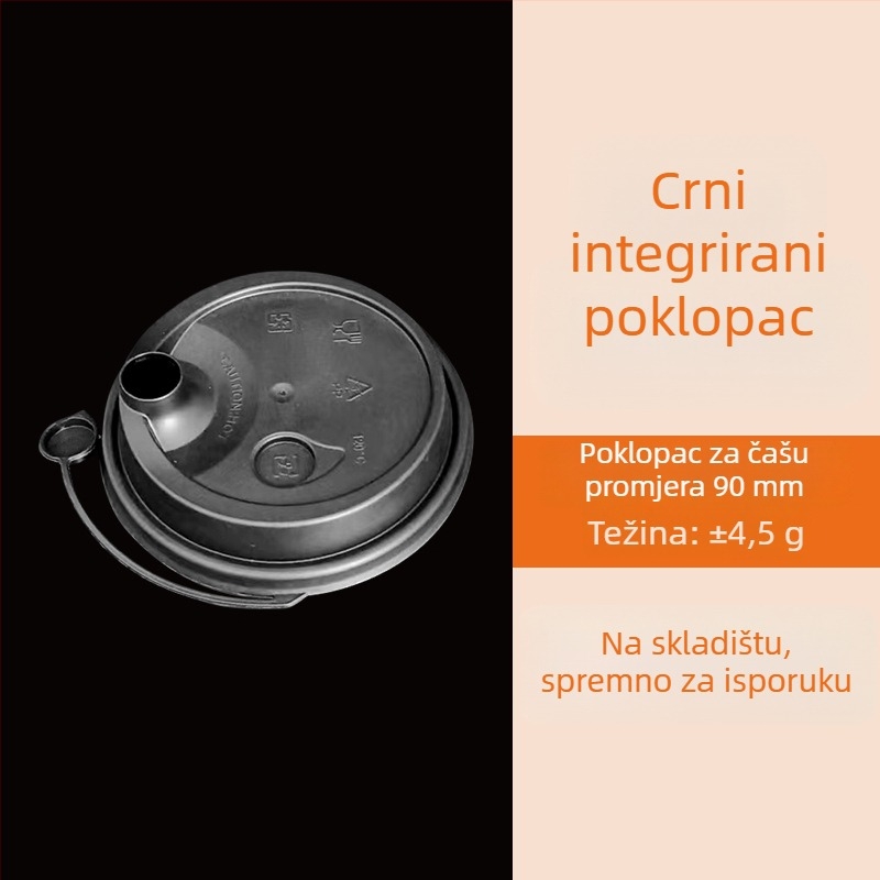 Jednokratni poklopac za šalicu čaja s mlijekom, protiv propuštanja, injekcijski oblikovan PP, okrugli, 601–700 ml, deblji