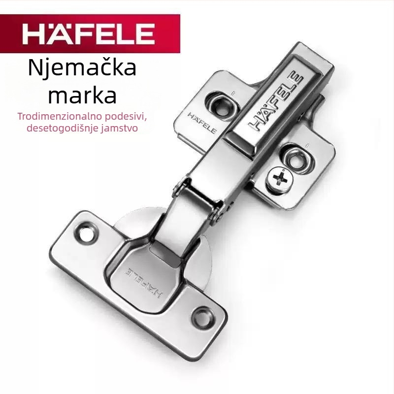 Hafele šarka za vrata ormara od nehrđajućeg čelika 304 s hidrauličkim tlumenjem