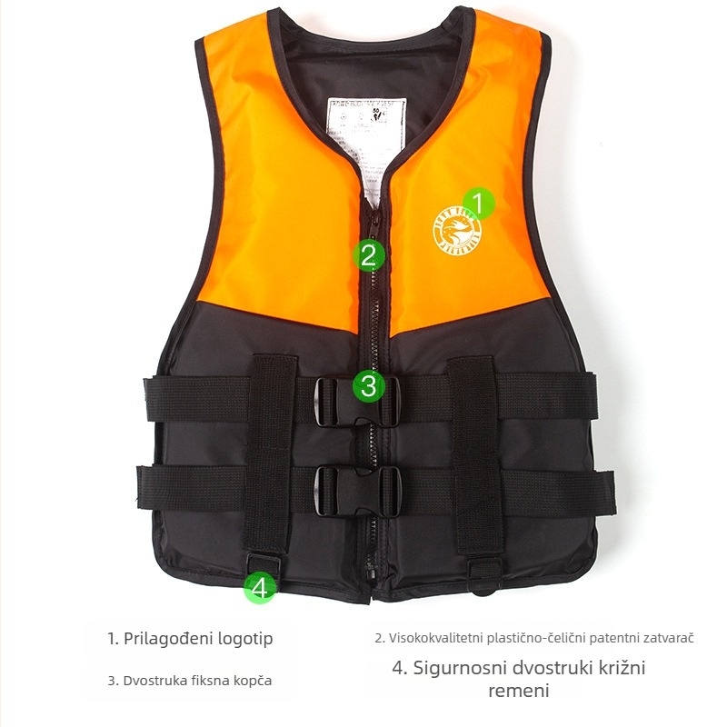 Vesta za spašavanje za odrasle - Visok uzgon, Model: Big Buoyant Life-Saving Vest, Podrijetlo: Jiangsu, Kina, Prilagodba dostupna