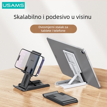 Stolni držač za telefon i tablet, teleskopski i sklopivi, ABS + legura, opća namjena, za live streaming