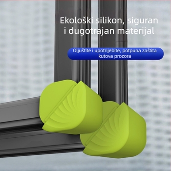 Zaštita kutova prozora, antikolizijska, otporna na habanje, silikon materijal, automatsko resetiranje