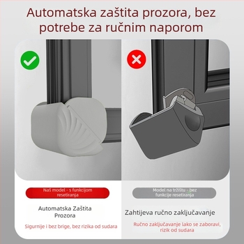 Zaštita kutova prozora, antikolizijska, otporna na habanje, silikon materijal, automatsko resetiranje