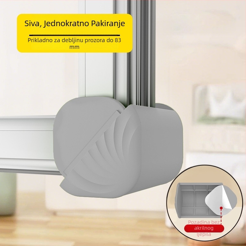 Zaštita kutova prozora, antikolizijska, otporna na habanje, silikon materijal, automatsko resetiranje