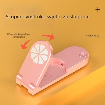 M03S četveronožni stativ s Bluetooth selfie štapom i LED rasvjetom; Materijal: nehrđajući čelik + ABS; Daljinski upravljač; Model: M03/M03S