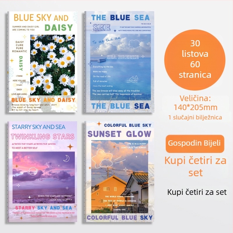 Bilježnica Linebook, korice: papir, vezivanje: Linebook, tekst: Forest paper, 30 stranica