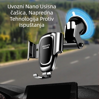 Univerzalni držač za telefon s usisnom čašom – za ploču instrument tablice, vjetrobransko staklo ili otvor za ventilaciju