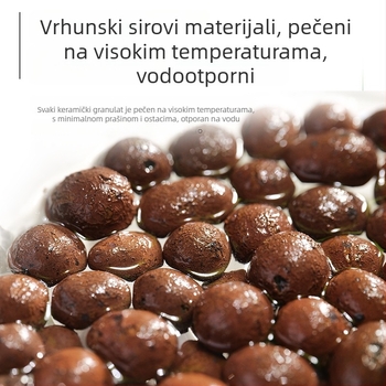 Vrtni ukrasni predmeti - Keramzitna podloga za dno posude za hidroponiju i sukulente, lagana i prozračna