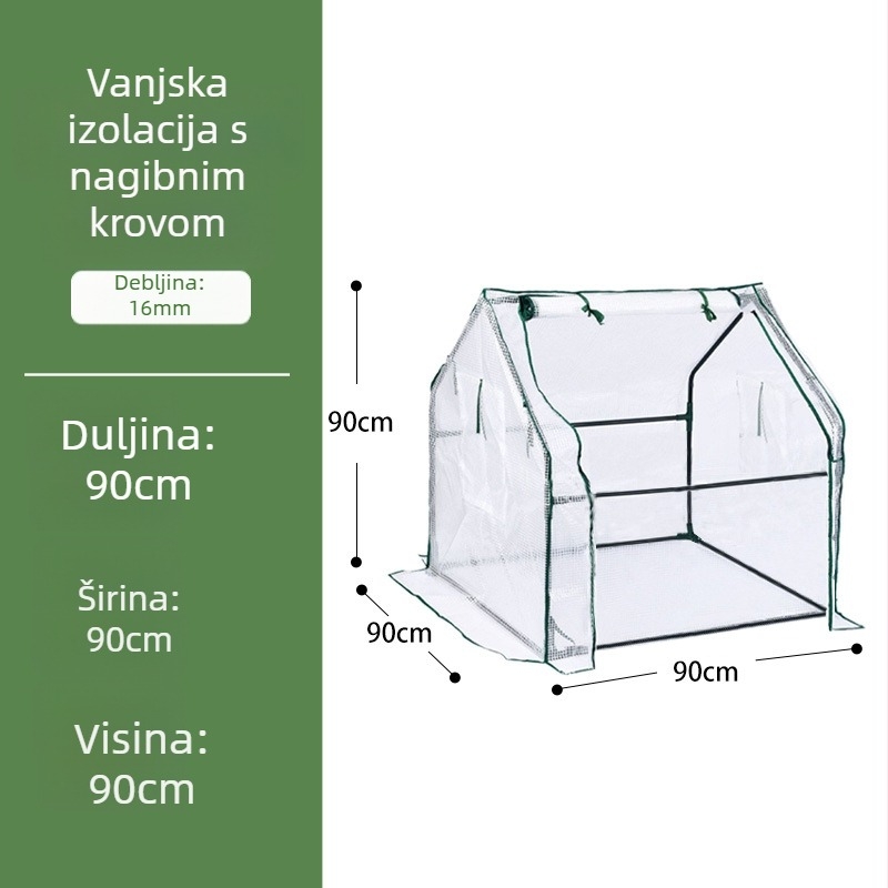 Izolirani staklenik za kućnu upotrebu - plastični okvir za izolaciju biljaka, Ginnozuru
