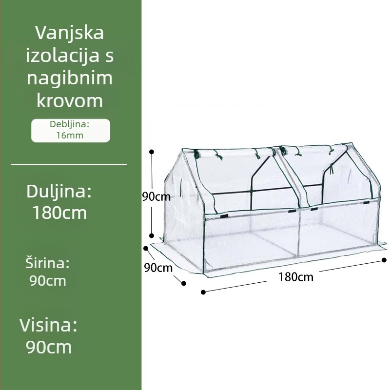 Izolirani staklenik za kućnu upotrebu - plastični okvir za izolaciju biljaka, Ginnozuru