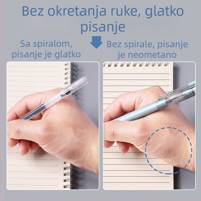 Mengjin spiralno uvezana bilježnica s mrežom, 78 stranica, papir 70 g/m², PP korica.