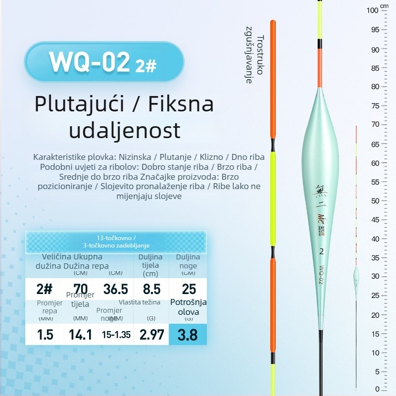 Vertikalni drift plutanj – linija s perlicama, visoka osjetljivost, plast (Brand Jiadiaoni)