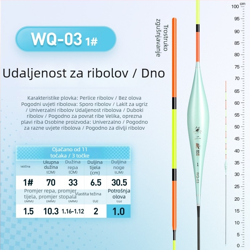 Vertikalni drift plutanj – linija s perlicama, visoka osjetljivost, plast (Brand Jiadiaoni)