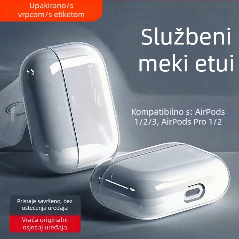 Prozirno mekano zaštitno kućište za AirPods Pro 2, Pro 3 i AirPods 4 (peta generacija)