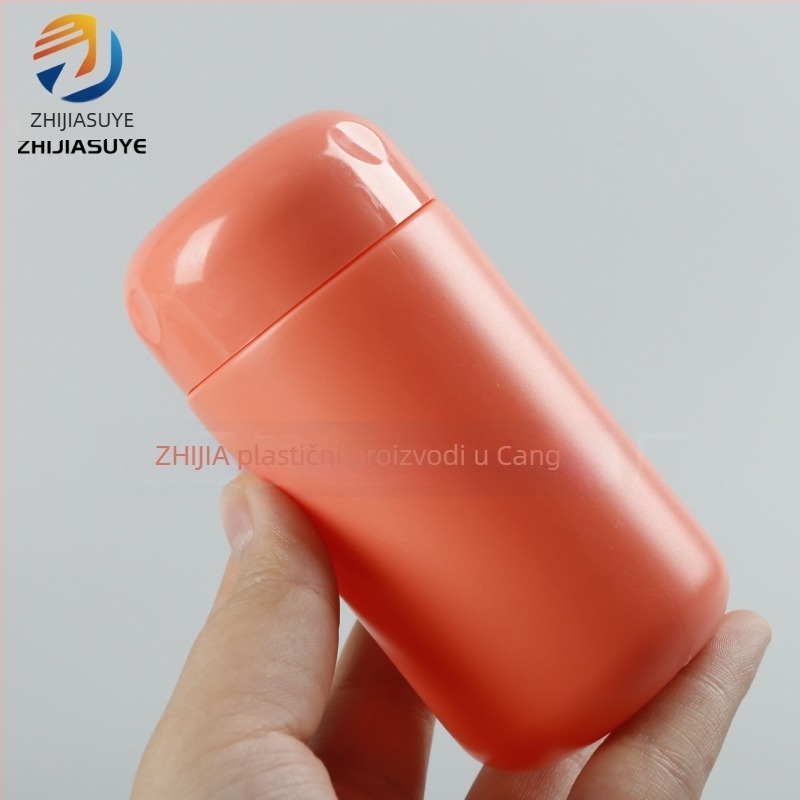 PE plastična posuda za prah s plastičnim poklopcem, prilagodljivo univerzalno pakiranje