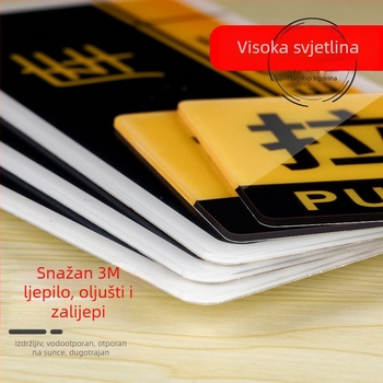 Beilong acryl požarna sigurnosna oznaka — ručni alarm gumb, prilagodljivo, zvukovno i svjetlosno signaliziranje