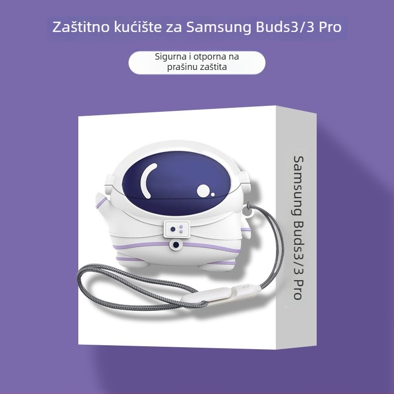 Zaštitno kućište za Samsung Galaxy Buds3 Pro – silikon, crtani stil, injekcijsko oblikovanje, podrška prilagodbi