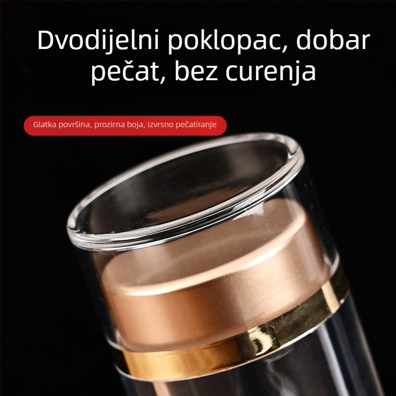 Prozirna plastična boca za kapsule od akrila, prehrambena kvaliteta, Cordyceps kapsule, kapacitet 3ml/6ml/13ml/30ml, prilagođeni logotip