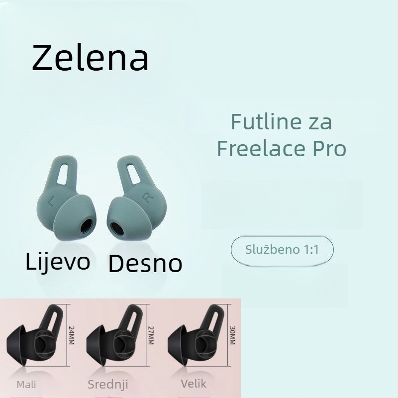 Silikonske kapice za Freelace Pro – univerzalno pristajanje, reljefna izrada, kompatibilno s Huawei Freelace Pro slušalicama