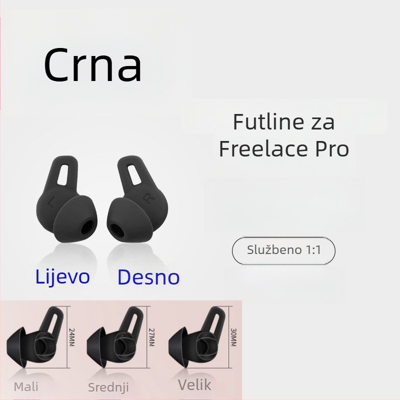 Silikonske kapice za Freelace Pro – univerzalno pristajanje, reljefna izrada, kompatibilno s Huawei Freelace Pro slušalicama