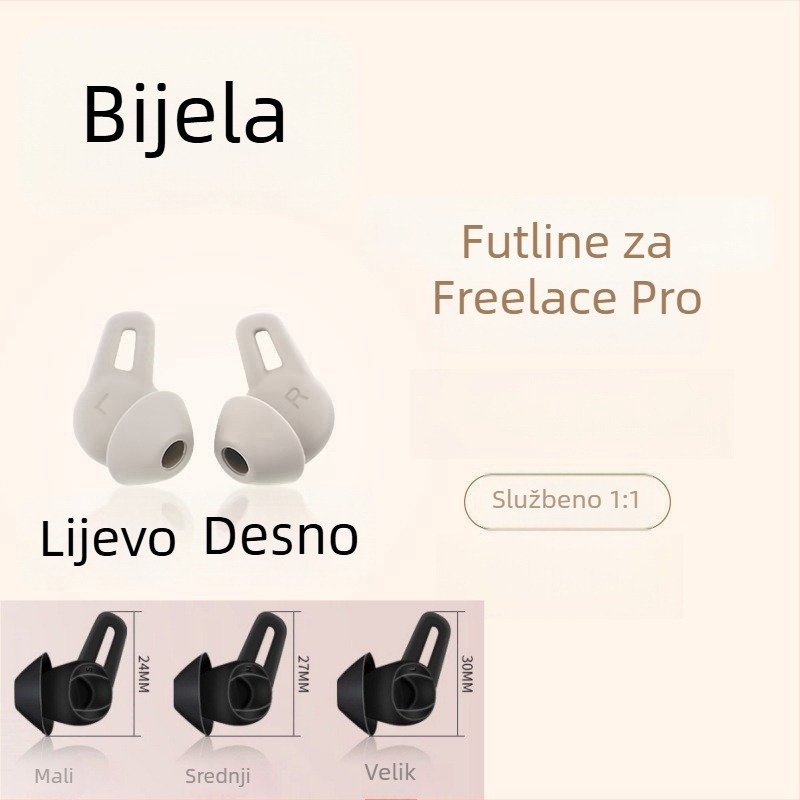 Silikonske kapice za Freelace Pro – univerzalno pristajanje, reljefna izrada, kompatibilno s Huawei Freelace Pro slušalicama