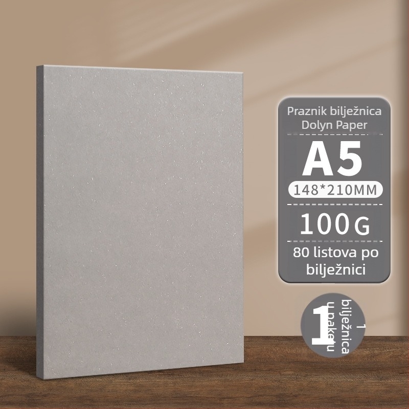 Bilježnica Shangli s Dowling papirom, 100 g, bežično povezivanje, 80 stranica, nostalgičan i retro stil