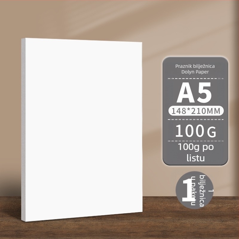 Bilježnica Shangli s Dowling papirom, 100 g, bežično povezivanje, 80 stranica, nostalgičan i retro stil