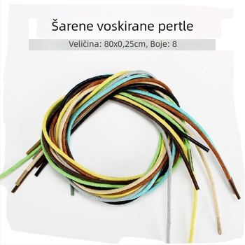 Vezice za cipele – voskane, tkane, plosne (Pogodno za tenisice, kožne cipele, čizme; sve sezone)
