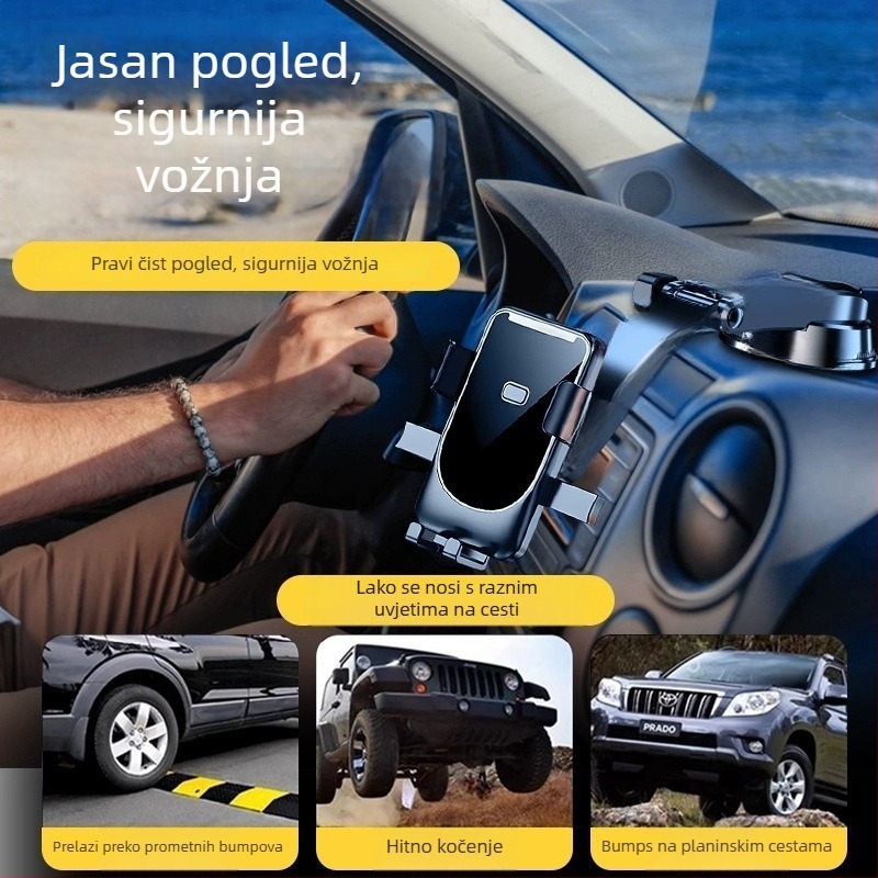 Držač za telefon u automobilu sa usisnom čašom za izlaz zraka – ABS, Model 001, Šifra A-t5