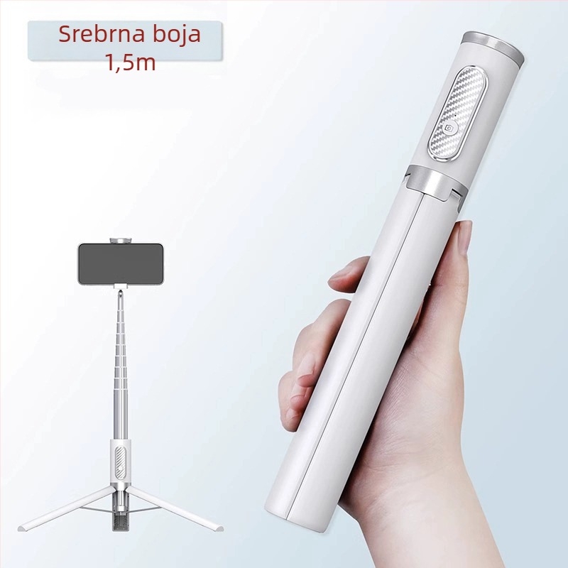 Cyke Bluetooth selfie stativ, produžen, kompaktna podna i stolna držač za telefon NCC (Materijal: aluminijska legura + ABS + PC; Bluetooth: Da; Daljinski upravljač: Uključeno; Prilagodba: Podržana)